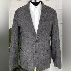 GAP | Men’s L Large Grey Tweed Wool Blend Sports Coat Jacket